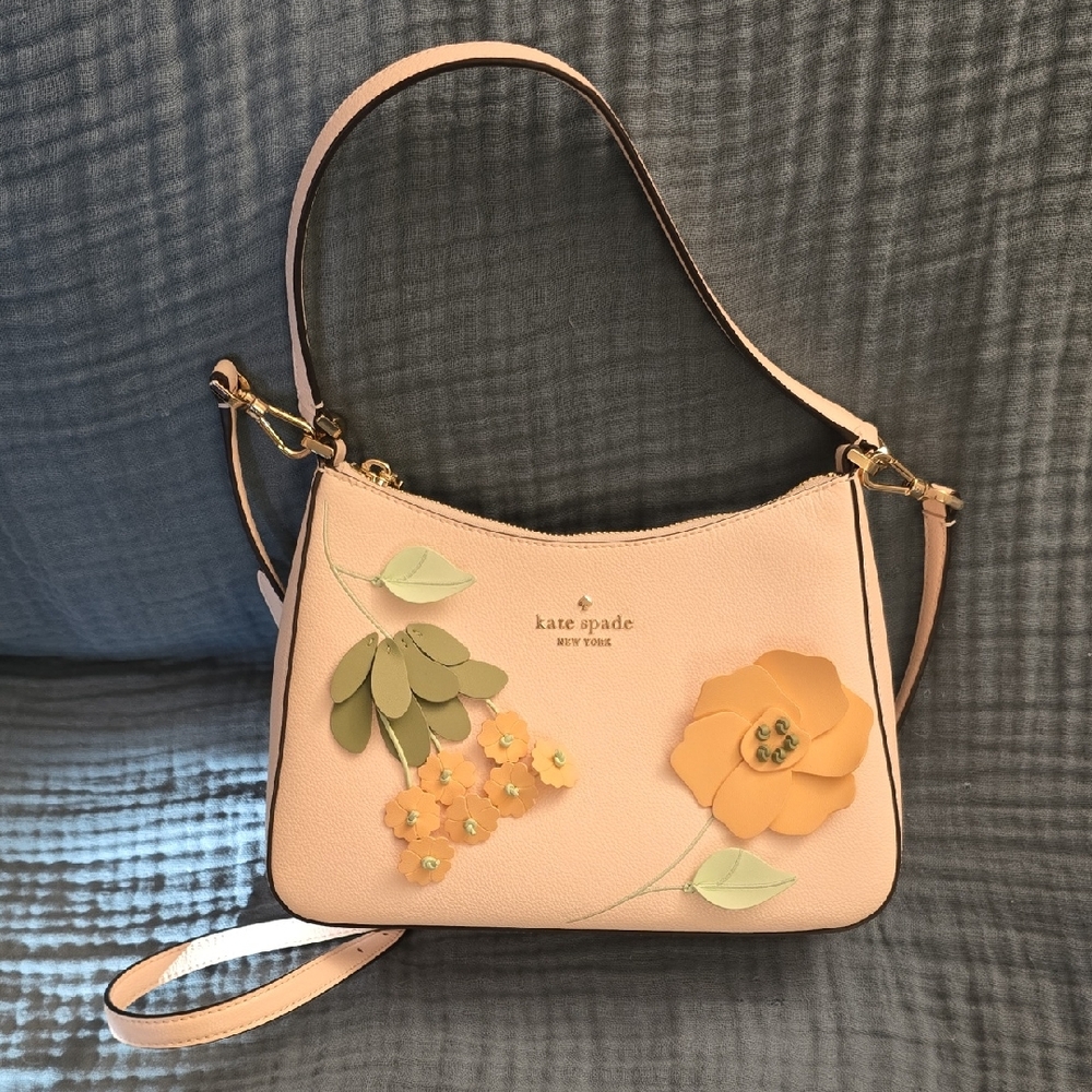 EUC Kate Spade Margot Medium Shoulder Bag, Fresh Peach Multi